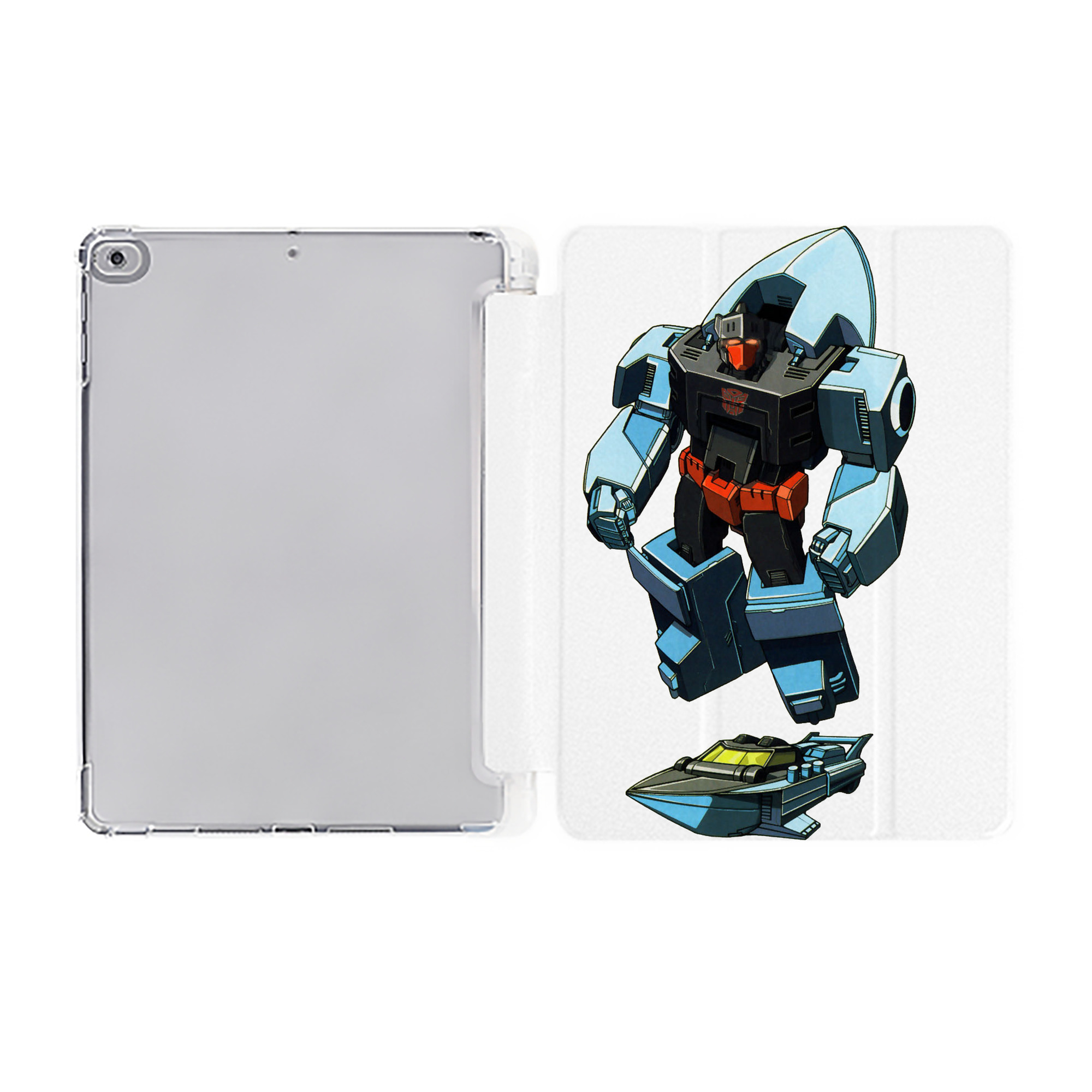 （画像用）  IPad ケース ペン収納付き 三つ折りスタンド PUレザー×シリコン 対応機種9.5/10.5/10.9インチ